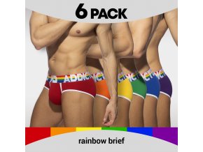 6 pack rainbow brief