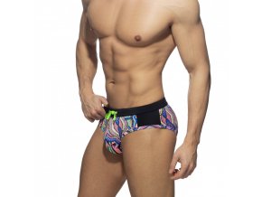 indian print swim brief