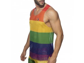 mesh rainbow tank top