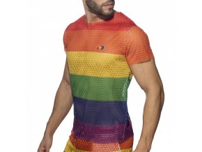 mesh rainbow t shirt