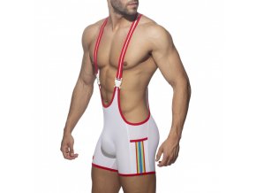 rainbow tape wrestling suit (5)