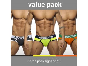 Balíček pánských slipů AD 3 PACK LIGHT BRIEF