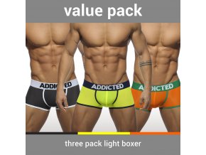 Balíček pánských boxerek AD 3 PACK LIGHT BOXER