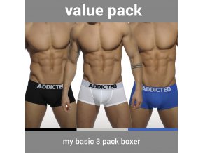 Pánské boxerky AD MY BASIC 3 PACK BOXER