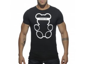 Pánské tričko AD BEAR ROUND NECK T-SHIRT - černé