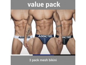 ad679p 3 pack mesh bikini push up