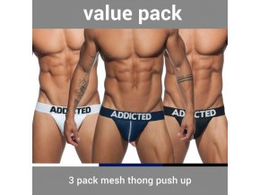 ad732p 3 pack mesh thong push up