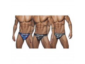 ad699p 3 pack camo mesh bikini push up