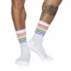 ad838 addicted rainbow socks