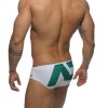 Pánské plavky AD EXTRA LARGE AD LOGO BRIEF - bílé