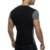 ad901 mini stripes v neck t shirt (1)