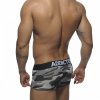 Pánské boxerky AD TIE-UP BOXER - kaki-šedé