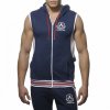 Pánská mikina AD ZIP COTTON HOODY - tmavě modrá