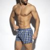 squared swim shorts