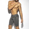 charcoal rustic sports knee shorts
