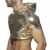 gold silver croptop