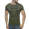 ad424 bear round neck t shirt