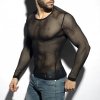 mesh long sleeves t shirt (2)