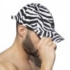 zebra print cap