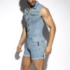 urban denim jumpsuit shorts (7)