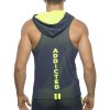 Pánská mikina AD SLEEVELESS LOOP-MESH HOODY - tmavě modrá