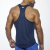Pánský nátělník ES Collection NEVER BACK DOWN TANK TOP - modrý