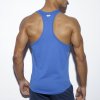 Pánský nátělník ES Collection NEVER BACK DOWN TANK TOP - modrý