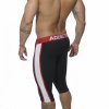 Pánské boxerky AD FETISH KNEE LENGTH  PANT - černé