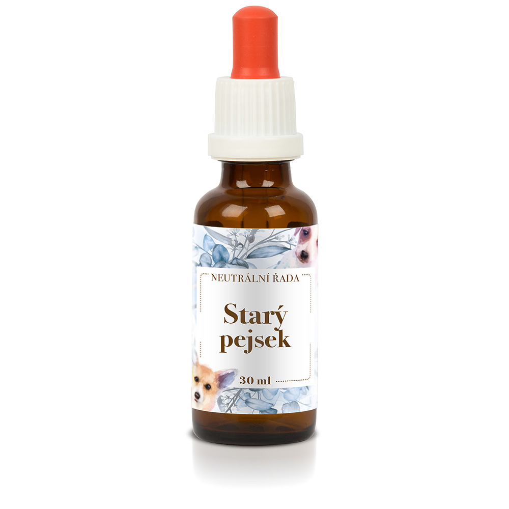 Levně Bachovy kapky Bachovy esence pro psy kapky Starý pejsek 30 ml