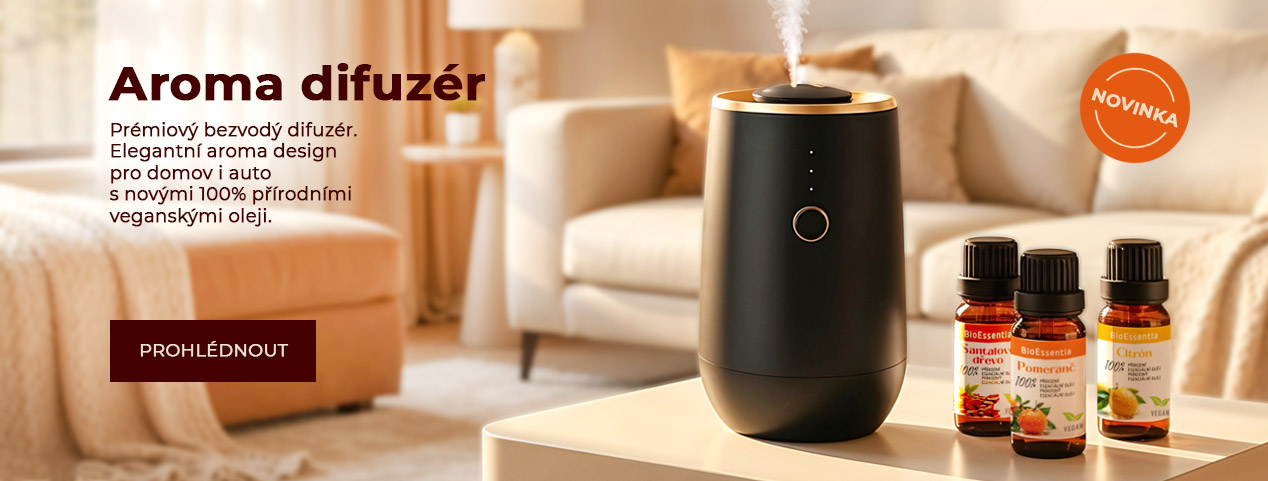 Aroma difuzér - vegan oleje - novinka