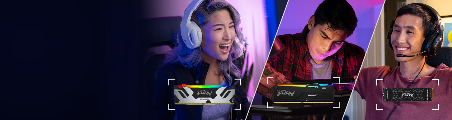 Nechaj sa pohltiť silou a výkonom DDR pamatí a SSD diskov Kingston FURY