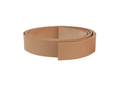 Hovězí kůže na opasek - přírodní, 3 cm (Délka 130 cm)