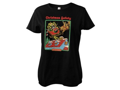 Dámské tričko - Christmas Safety: Electrical Hazard (Velikost XL)