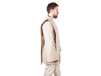 Bavlněný tabard Jedi - béžový (Velikost S)
