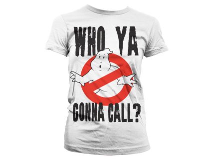 Dámské tričko Ghostbusters - Who Ya Gonna Call? (Velikost S)