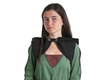 Bolerko s kápí - černé (Velikost L/XL)