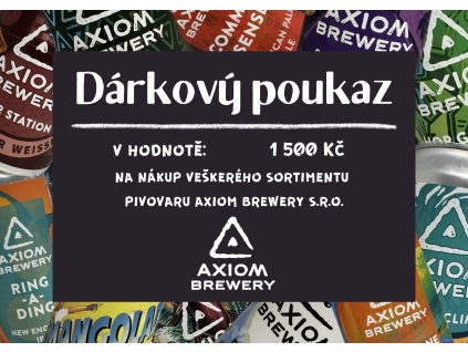 Axiom Brewery - Dárkový Poukaz  1500 Kč