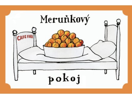 Plechový pohled Meruňkový pokoj