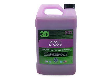 3D WASH N WAX 1 GALLON 3,78 l - prémiový PH neutrální šampon s voskem