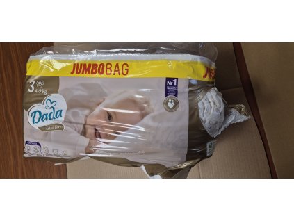 ROZTRHANÉ OBALY - Dada JUMBOBAG extra care vel.3, 4-9kg, 106ks