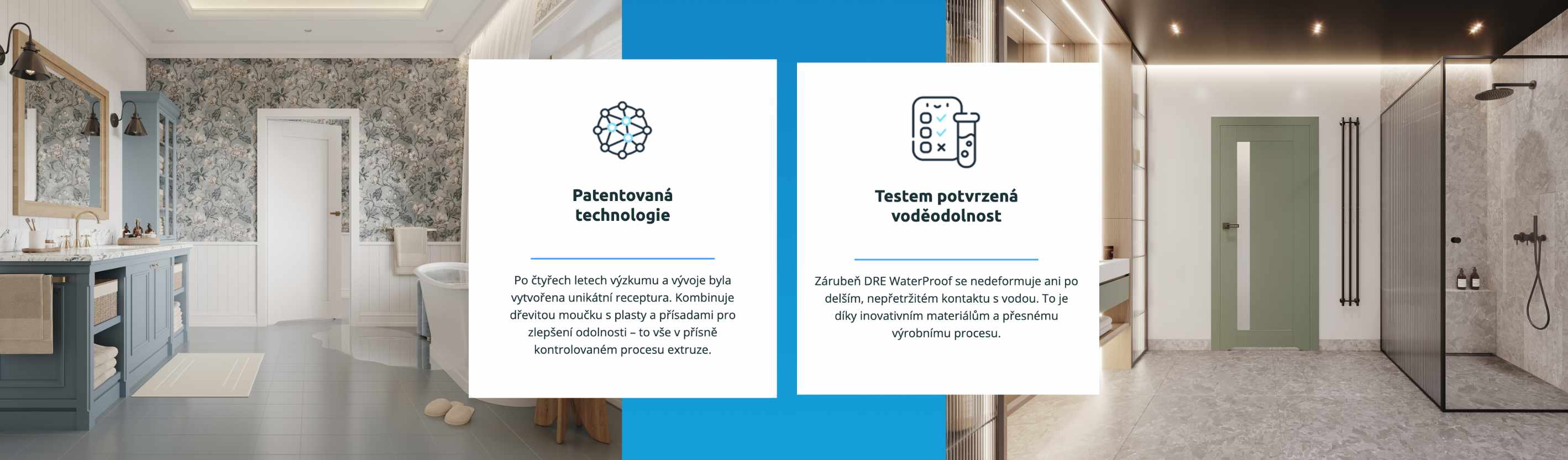 DRE WaterProof – vodě odolné zárubně