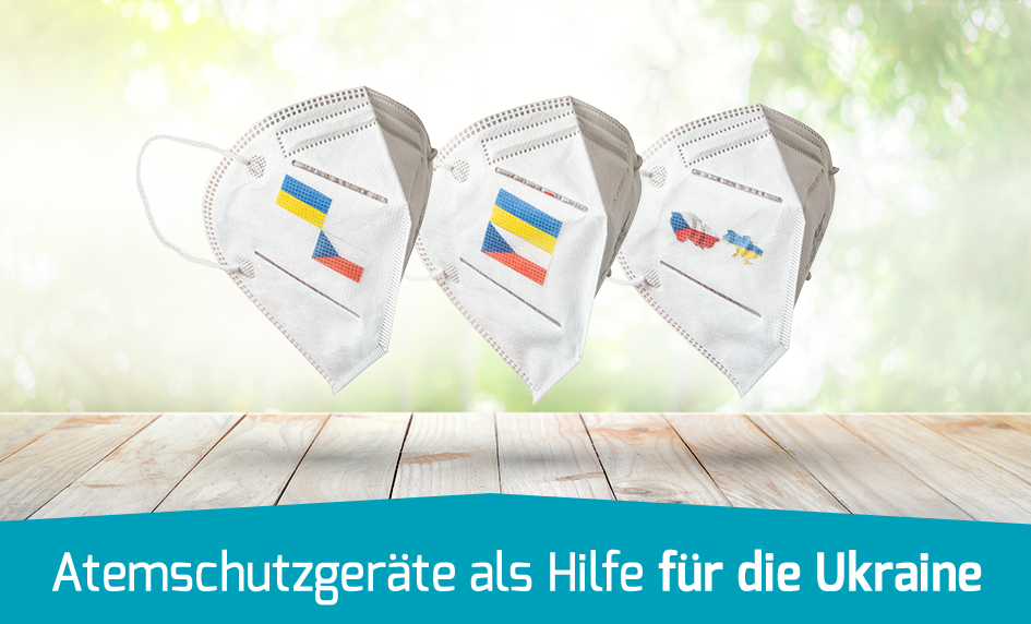 Atemschutzmaske als Hilfe für die Ukraine