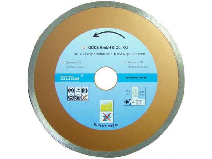 DIAMANTOVÝ KOTOUČ 200X25,4 MM