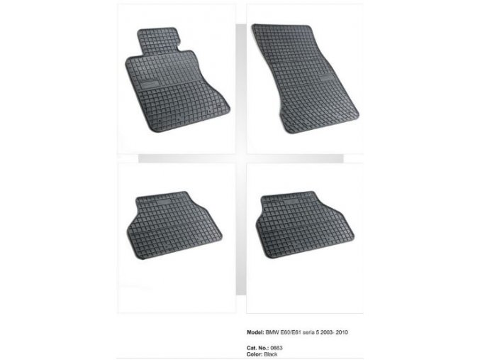 Gumové koberce BMW E60/E61 series 5 ( 2003 - 2010 )
