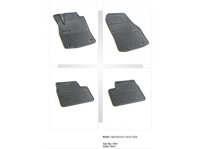 Gumové autokoberce OPEL Astra III H ( 2004 - )