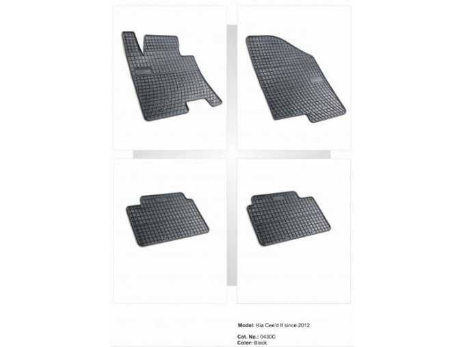 Gumové autokoberce KIA Cee'd II ( 2012 - )