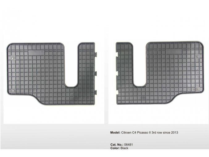 Gumové autokoberce CITROEN C4 Picasso II 3rd row ( 2013 -    )