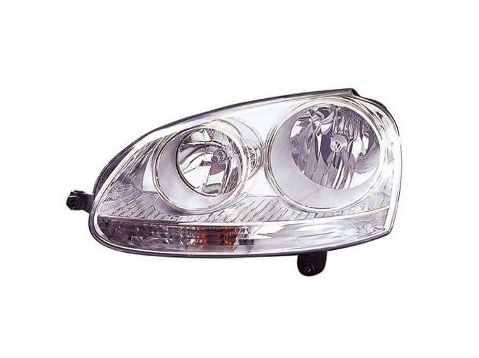 Světlomet levý přední VW GOLF V (1K1) H7/H7 s blikačem, aut ovl, s motorkem chrom