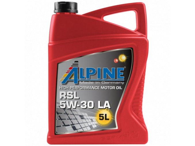 alpine rsl 5w 30 la 5l motorovy synteticky olej