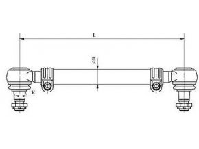 Tyč spojovací 1698mm DAF